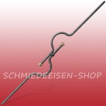 Zierstab - Rundstahl Ã˜ 14 mm - mit Messingkugeln zum Aufschrauben