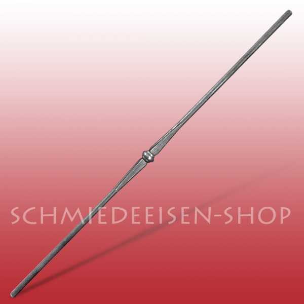 Zierstab - Rundstahl Ã˜ 14 mm - 1 flache Verzierung & ZierhÃ¼lse - Ã˜ 12 mm / 14 mm