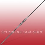 Zierstab - Rundstahl Ã˜ 12 mm - flache Verzierung in der Stabmitte