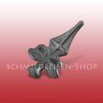 Zierspitze aus Spezialguss - kleine Speerspitze - Rundsockel Ã˜ 15 mm